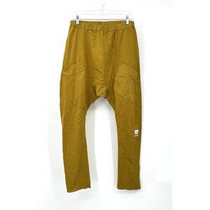 SEED THE ANTIDOTE pant elastic waist organic cotton hemp unisex gorpcore gold M